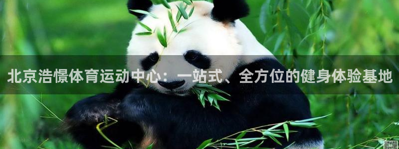 北京浩憬体育运动中心：一站式、全方位的健身体验基地